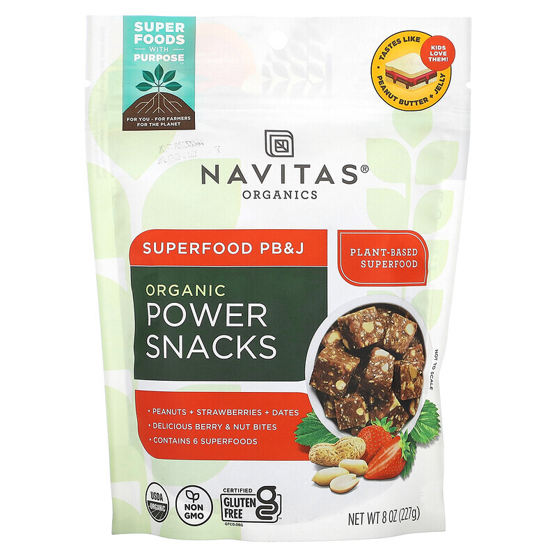 

Navitas Organics, Organic Power Snacks, Superfood PB&J, 227 g (8 oz.)