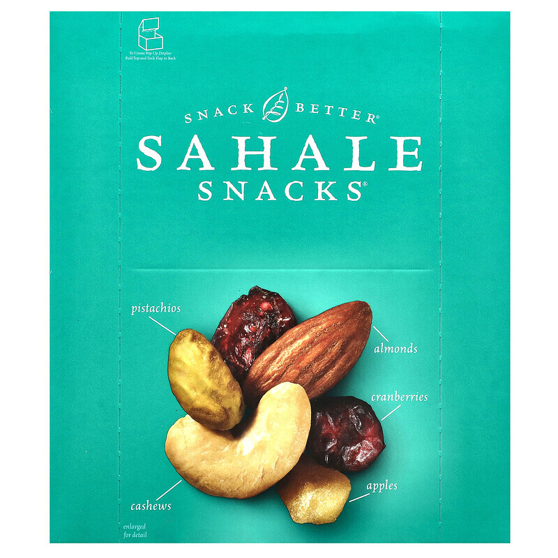 Sahale Snacks, Trail Mix, классическая смесь фруктов и орехов, 9 пакетиков по 42,5 г (1,5 унции)