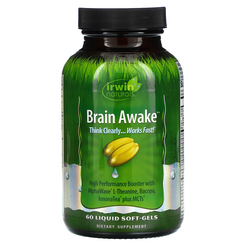 

Irwin Naturals, Brain Awake, 60 жидких гелевых капсул