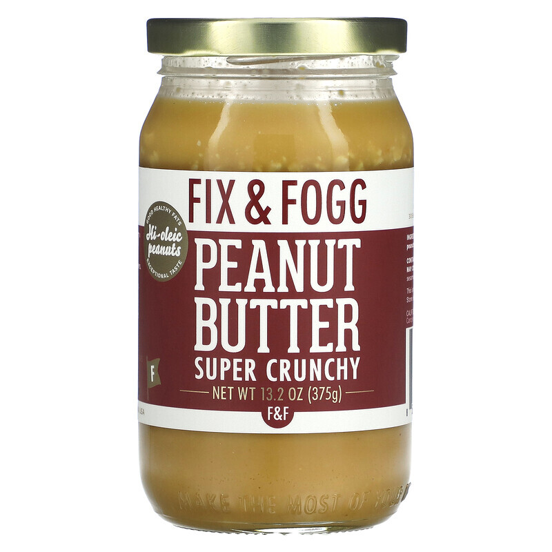 

Fix & Fogg, Erdnussbutter, super knusprig, 375 g (13,2 oz.)