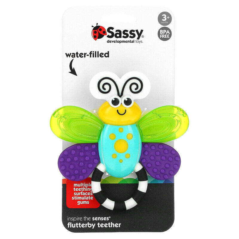 

Sassy, Inspire The Senses, Flutterby Teether, 3 + Months, 1 Count