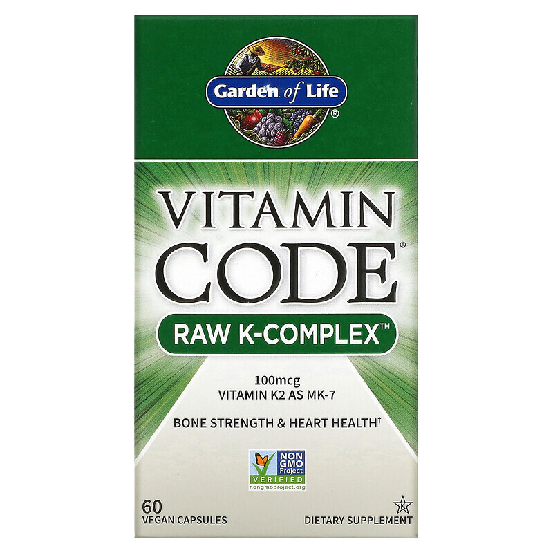 Garden of Life Vitamin Code RAW K-Complex 60 Vegan Capsules 5304₽