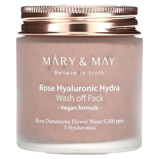 

Mary & May, Rose Hyaluronic Hydra, смывающая маска, 125 г (4,4 унции)