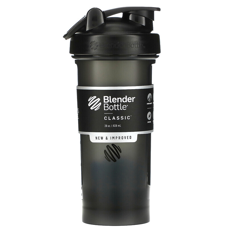 

Blender Bottle, Classic, шейкер, черный, 828 мл (28 унций)