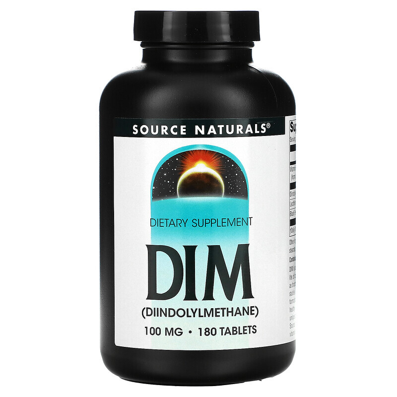 

Source Naturals, DIM (дииндолилметан), 100 мг, 180 таблеток