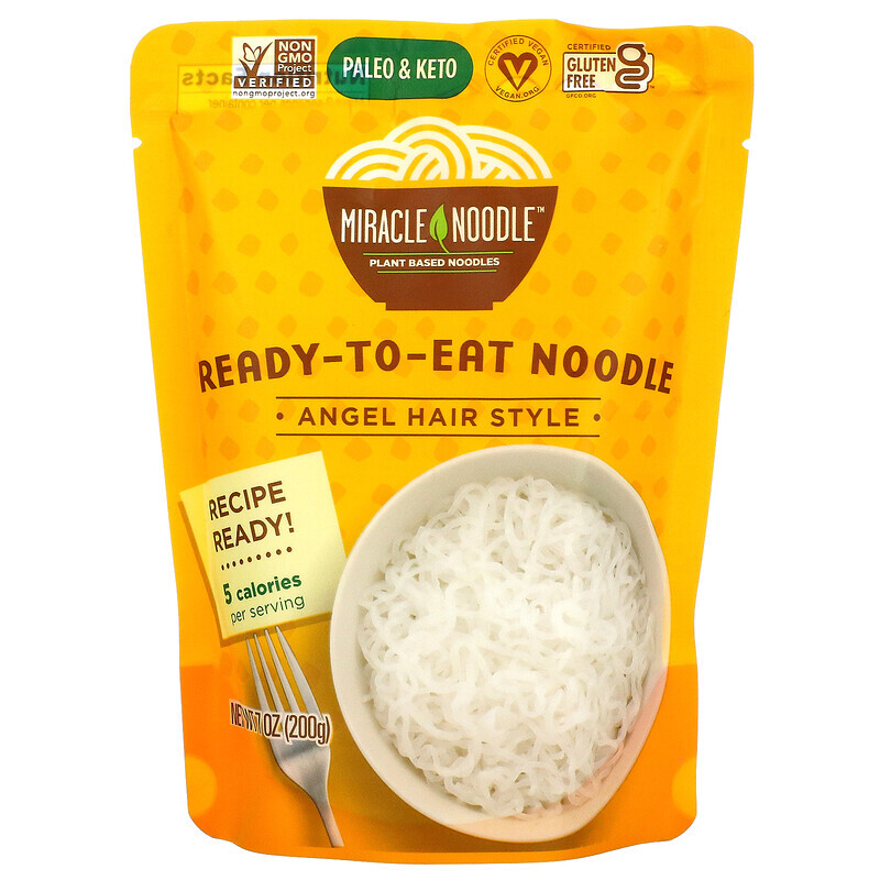 

Miracle Noodle, Ready to Eat Noodle, Angel Hair Style, 200 г (7 унций)