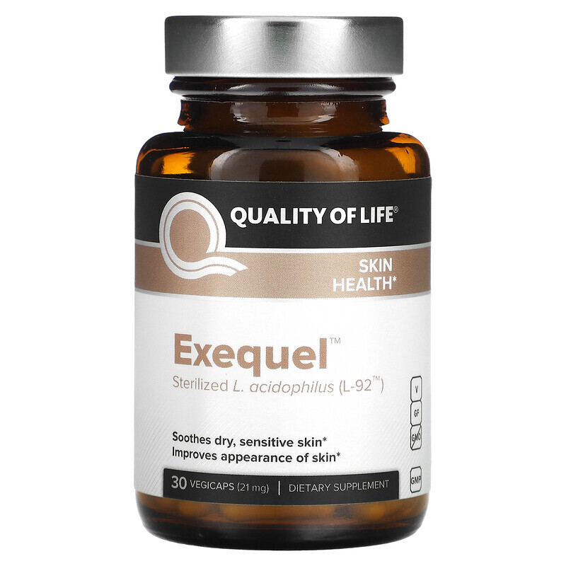 

Quality of Life Labs, Exequel, 21 мг, 30 растительных капсул