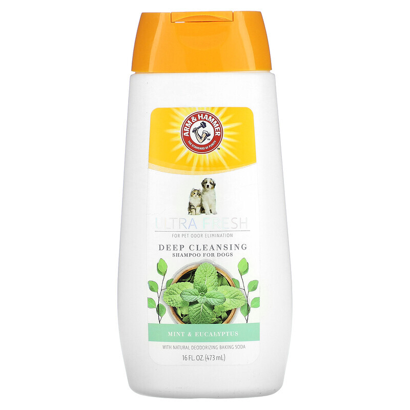 

Arm & Hammer, Ultra Fresh, шампунь для глубокого очищения, для собак, с мятой и эвкалиптом, 473 мл (16 жидк. Унций)