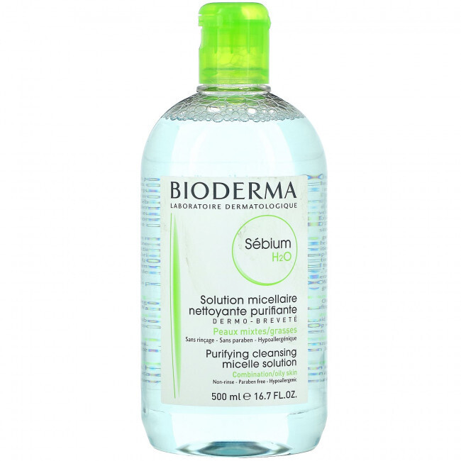 

Bioderma, Sebium, Очищающий раствор очищающих мицелл, 16,7 жидких унций (500 мл)