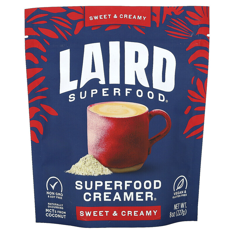 

Laird Superfood, Superfood Creamer, Sweet & Creamy, 8 oz (227 g)