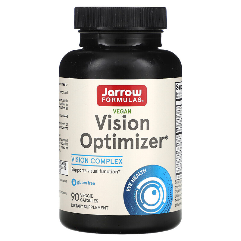 

Jarrow Formulas, Vision Optimizer, добавка для зрения, 90 растительных капсул