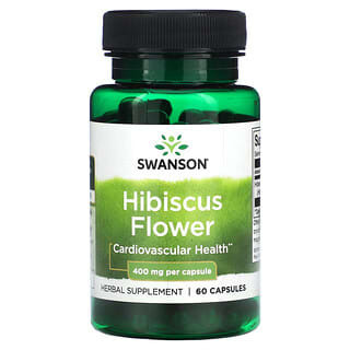 

Swanson, Hibiskusblüte, 400 mg, 60 Kapseln