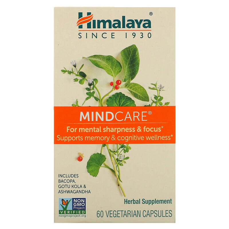 

Himalaya, MindCare, 60 вегетарианских капсул