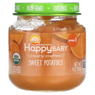 

Happy Family Organics, Happy Baby, Stage 1, батат, 113 г (4 унции)