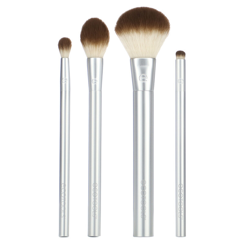 

EcoTools, Precious Metals, Cheek + Eye Highlight Set, 4 Piece Set