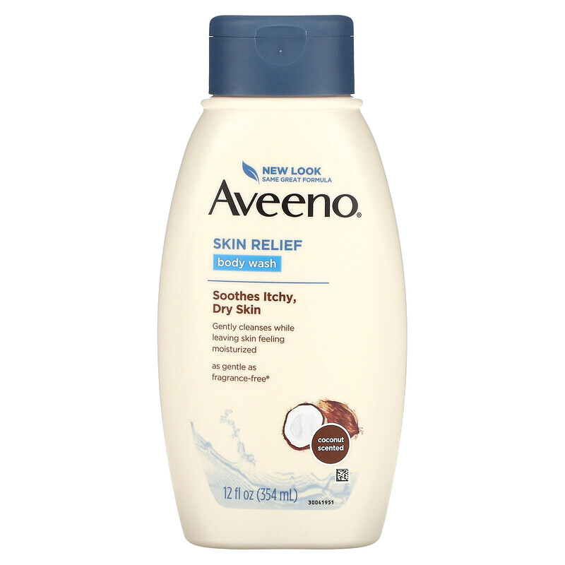Aveeno, Skin Relief, гель для душа с мягким ароматом, питательный кокос, 354 мл (12 жидк. Унций)