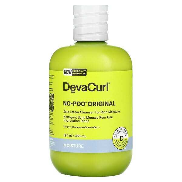 

DevaCurl, No-Poo Original, очищающее средство без пены для насыщенного увлажнения, для сухих, средних и жестких локонов, 355 мл (12 жидк. Унций)