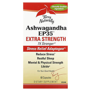 

Terry Naturally, Ashwagandha EP35 Extra Strength, 60 капсул