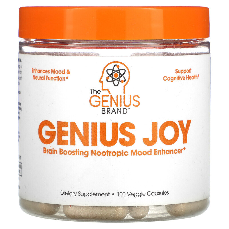 

The Genius Brand, Genius Joy, 100 растительных капсул