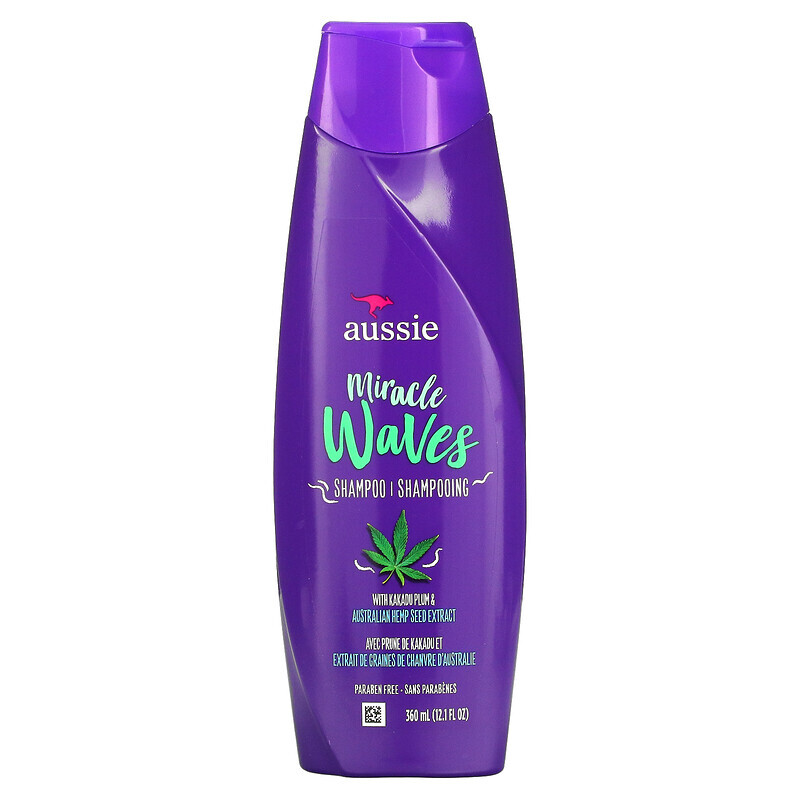 

Aussie, Miracle Waves, Shampoo, 360 ml (12,1 fl. oz.)