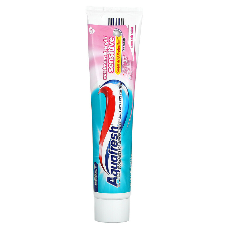 

Aquafresh, Зубная паста с фтором тройной защиты, максимальная сила действия, мягкая мята, 158,8 г (5,6 унции)