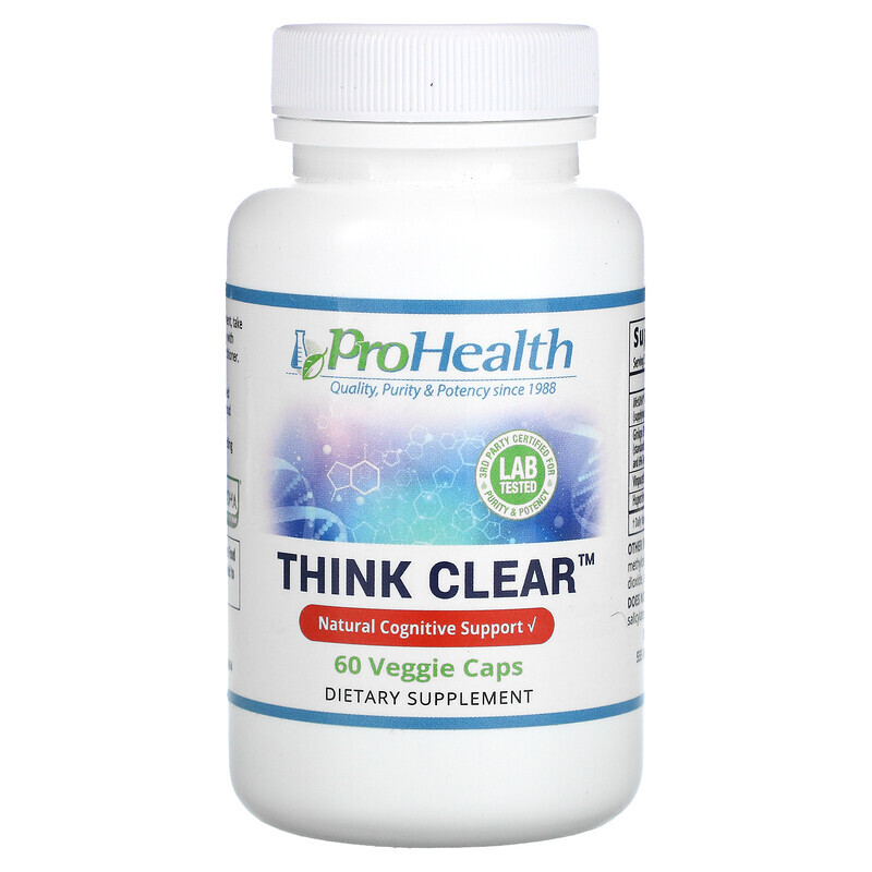 

ProHealth Longevity, Think Clear, 60 растительных капсул