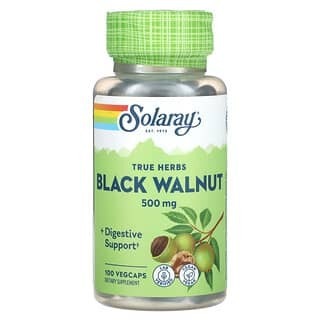 

Solaray, True Herbs, Schwarznuss, 500 mg, 100 pflanzliche Kapseln