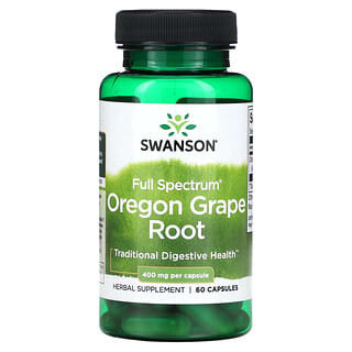 

Swanson, Full Spectrum Oregon Grape, 400 мг, 60 капсул