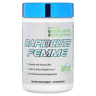 

ALLMAX, RAPIDCUTS Femme, Green Coffee Bean Extract, 1,000 mg, 60 Capsules