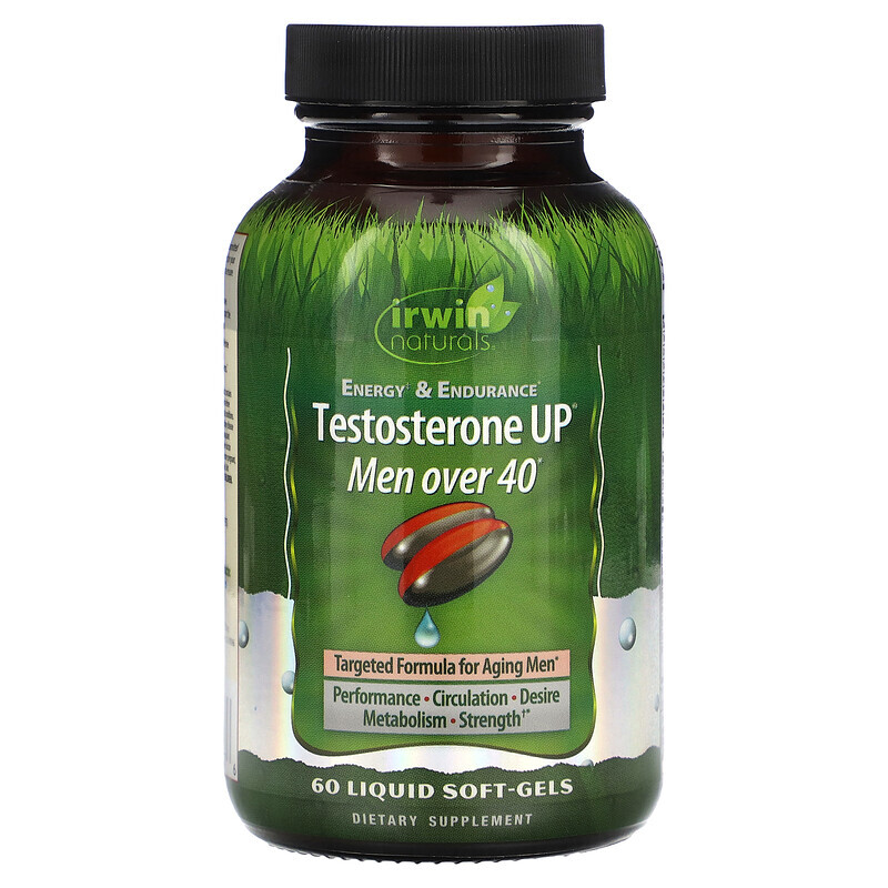 

Irwin Naturals, Testosterone UP, для мужчин старше 40 лет, 60 мягких таблеток