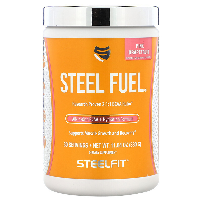 

SteelFit, Steel Fuel, розовый грейпфрут, 330 г (11,64 унции)