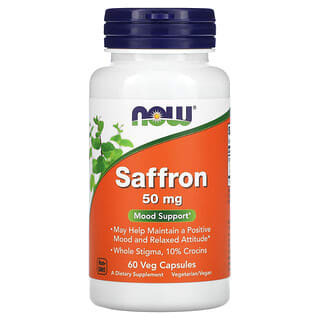 

Now Foods, Saffron, Safran, 50 mg, 60 pflanzliche Kapseln