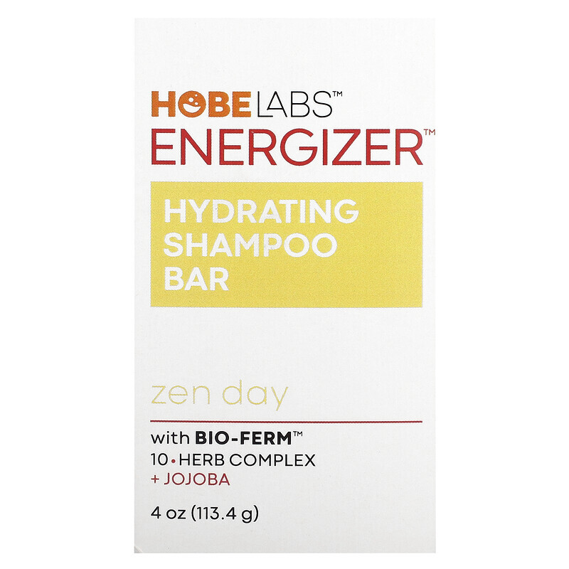 

Hobe Labs, Energizer, увлажняющий батончик с шампунем, Zen Day, 113,4 г (4 унции)