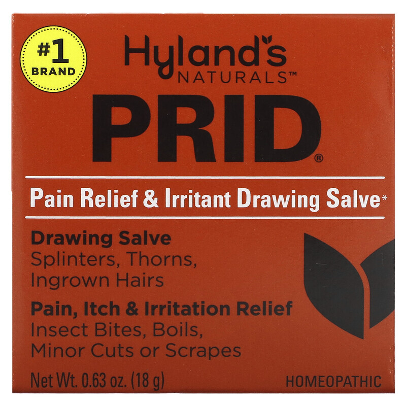 

Hyland's Naturals, Prid, обезболивающая и раздражающая мазь, 18 г (0,63 унции)