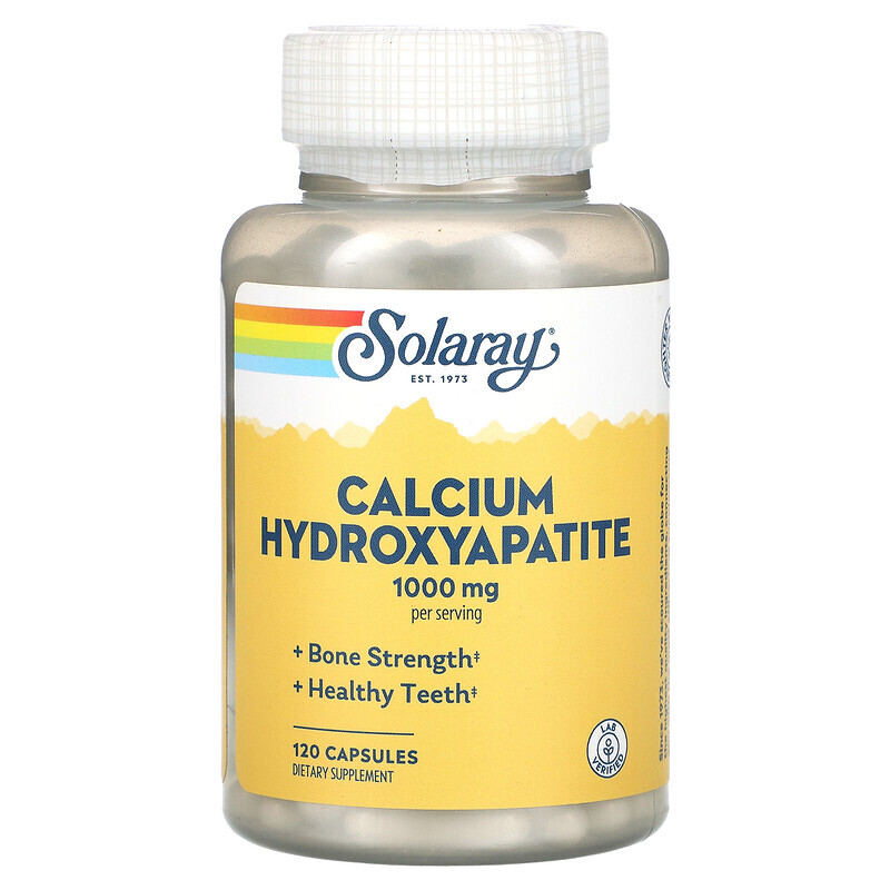 

Solaray, Calcium Hydroxyapatite, 250 mg, 120 Capsules