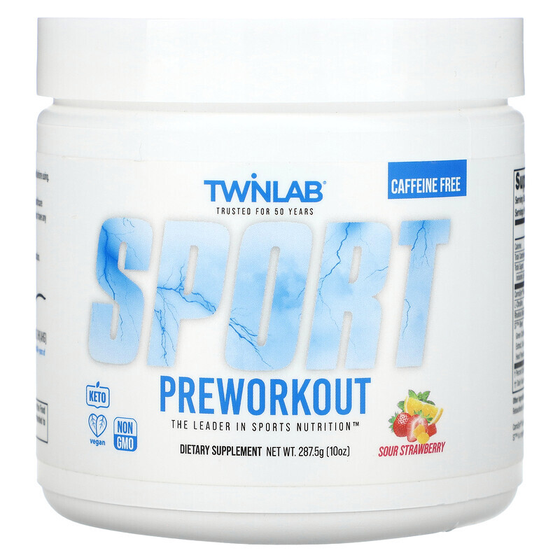 

Twinlab, Sport Preworkout, без кофеина, с кислинкой, 287,5 г (10 унций)