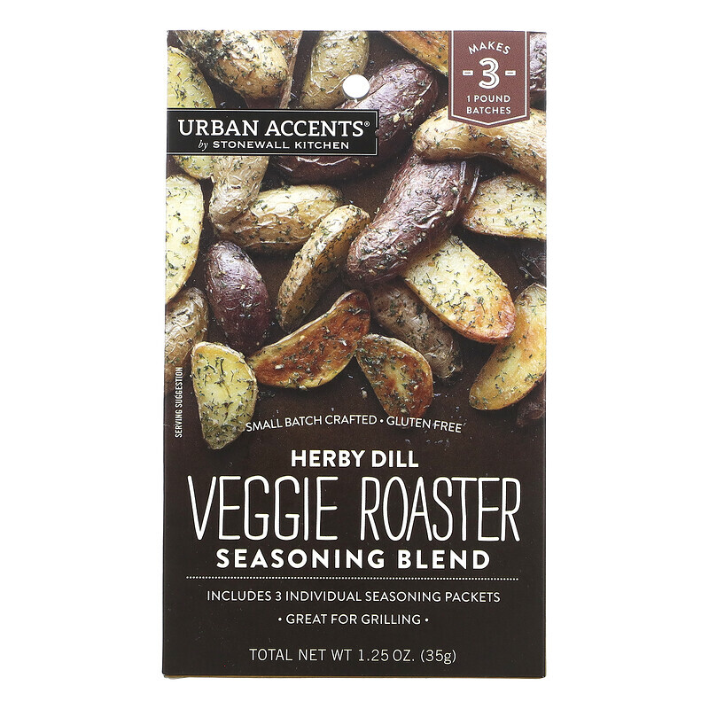 

Urban Accents, Veggie Roaster Seasoning Blend, Herby Dill, 1.25 oz (35 g)