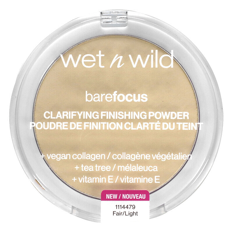 

Wet n Wild, Barefocus, klärendes Finishing-Puder, hell/hell, 7,8 g (0,27 oz.)