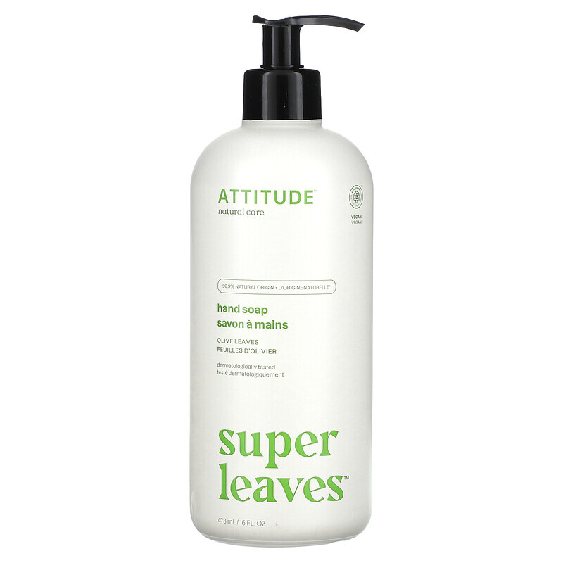 

ATTITUDE, Super Leaves, Handseife, Olivenblätter, 473 ml (16 fl. oz.)