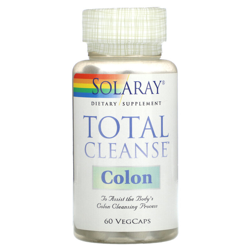 

Solaray, Total Cleanse Colon, 60 растительных капсул