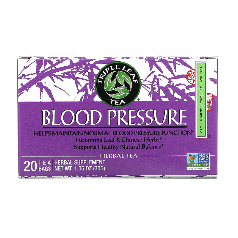 

Triple Leaf Tea, Blood Pressure, 20 Tea Bags, 1.06 oz (30 g)