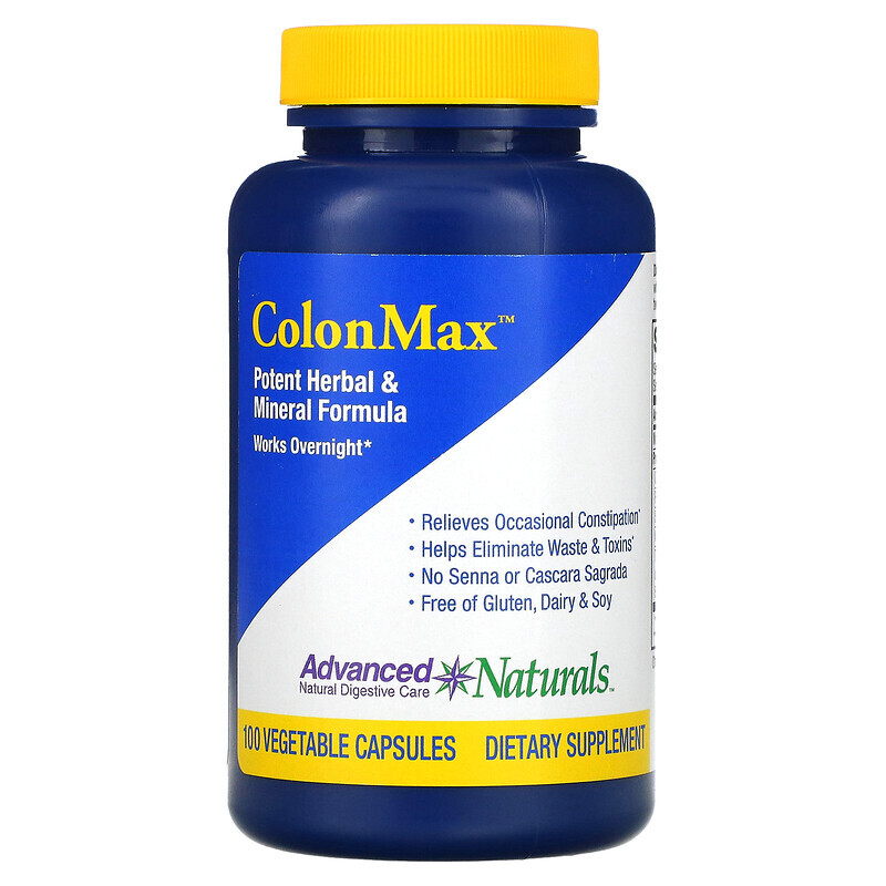 

Advanced Naturals, ColonMax, мощная растительная и минеральная формула, 100 растительных капсул