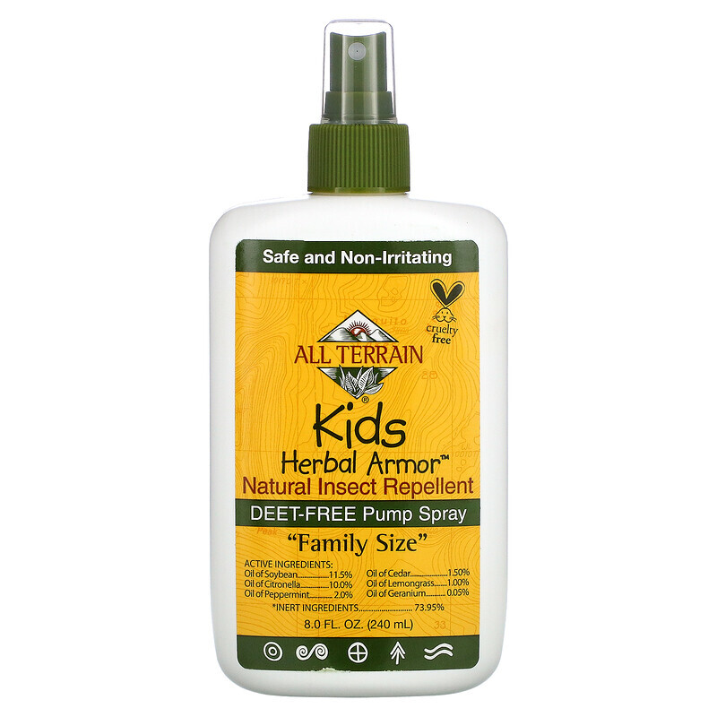 

All Terrain, Kids Herbal Armor, Natural Insect Repellent, 8 fl oz (240 ml)