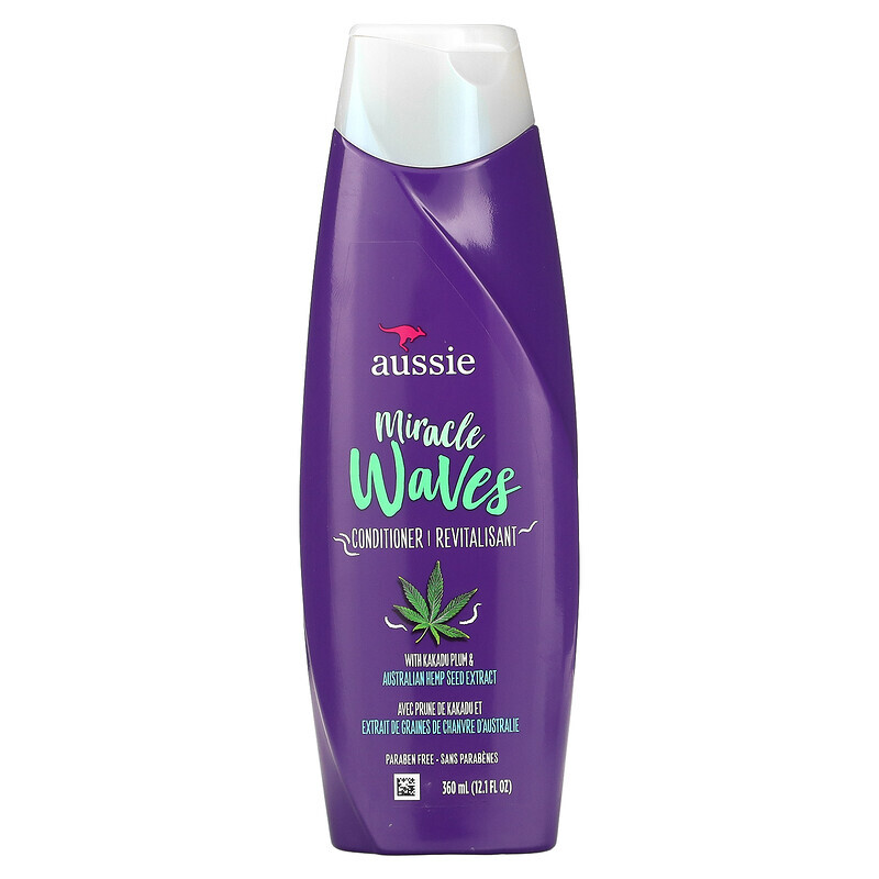 

Aussie, Miracle Waves, кондиционер, 360 мл (12,1 жидк. Унции)