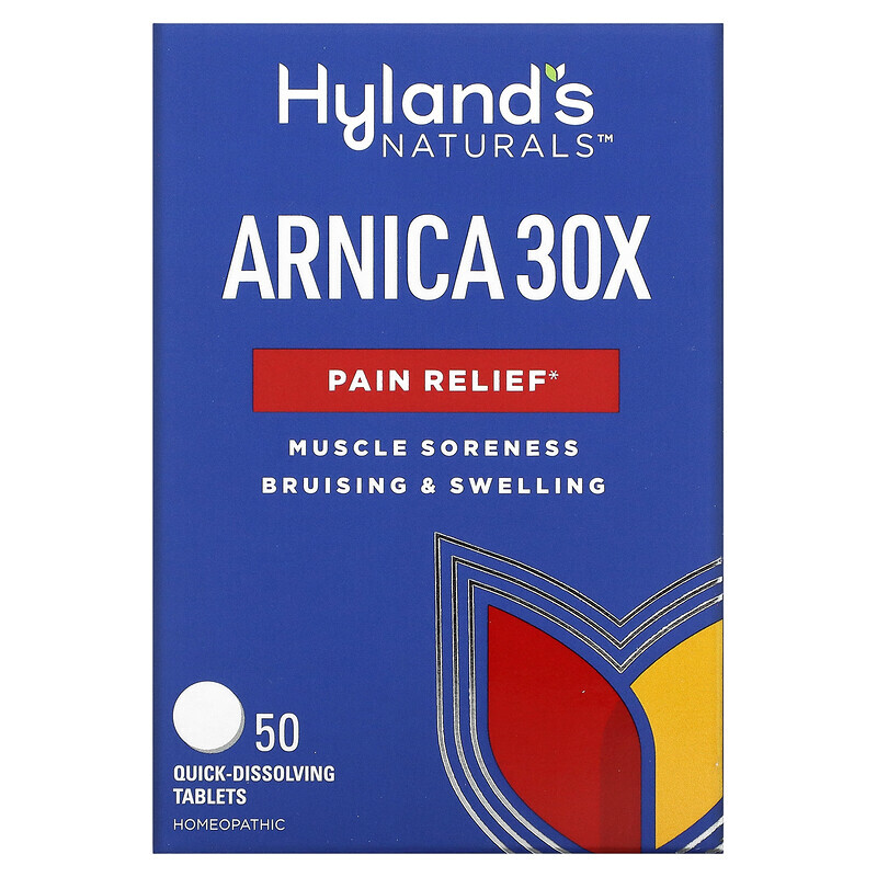 

Hyland's Naturals, Arnica (арника) 30X, 50 быстрорастворимых таблеток