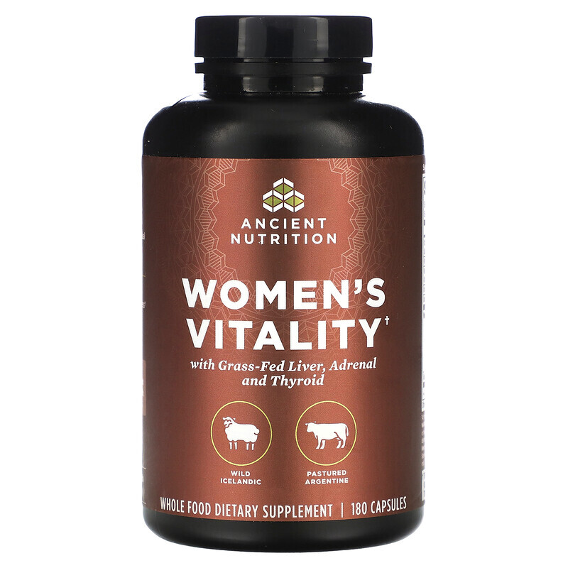 

Dr. Axe / Ancient Nutrition, Women's Vitality, 180 капсул