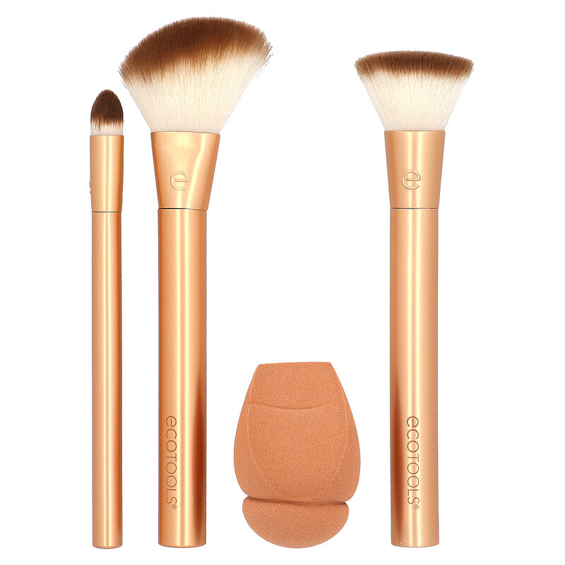 

EcoTools, Precious Metals, Face Blend + Sculpt Set, 4 Piece Set