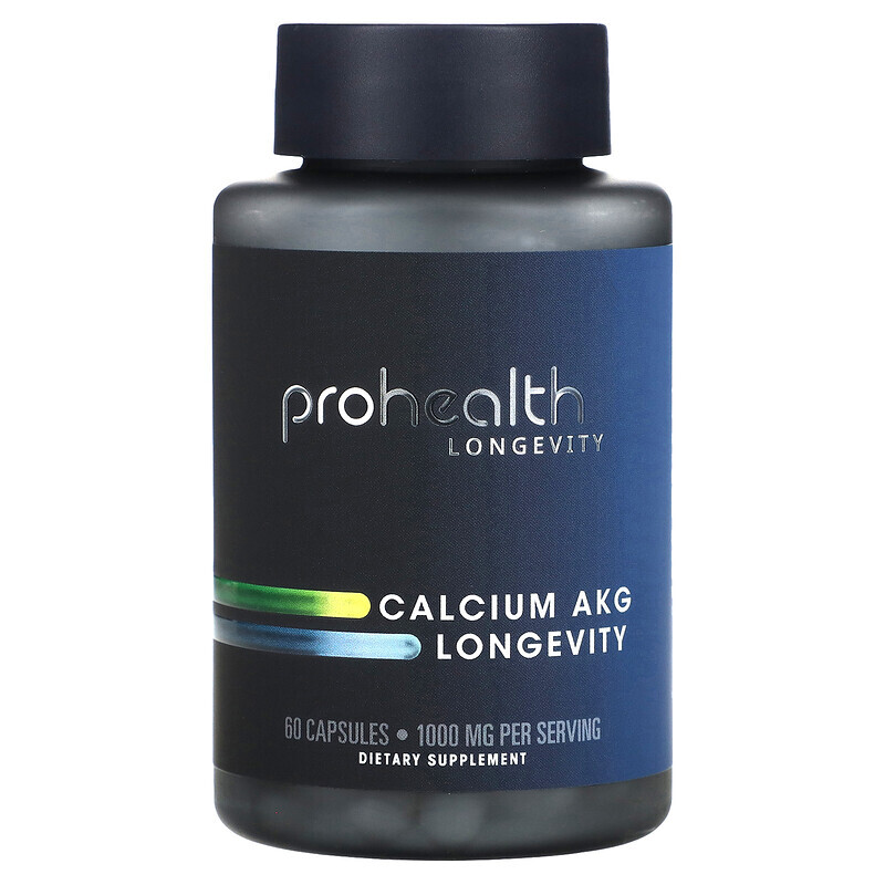 

ProHealth Longevity, Calcium AKG Longevity, 1000 мг, 60 капсул