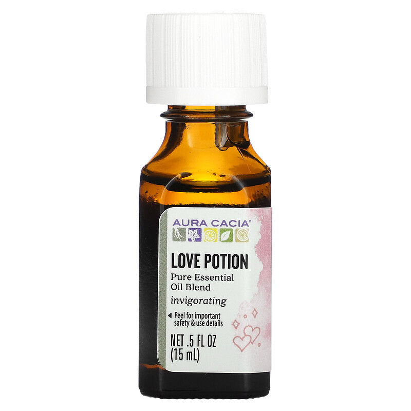 

Aura Cacia, Pure Essential Oil Blend, Love Potion, 0.5 fl oz (15 ml)