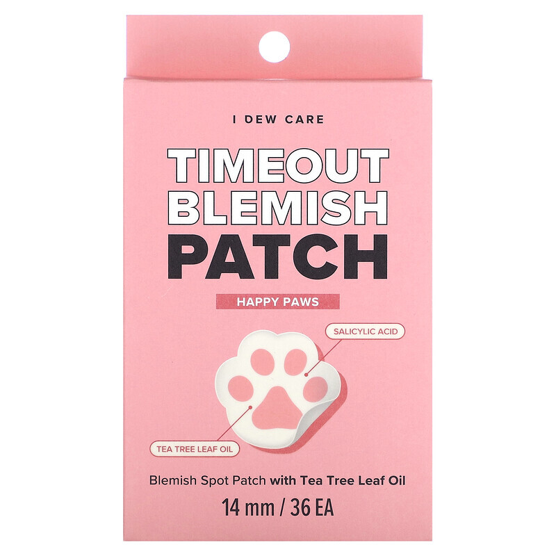 

I Dew Care, Timeout Blemish Patch, Happy Paws, 36 патчей